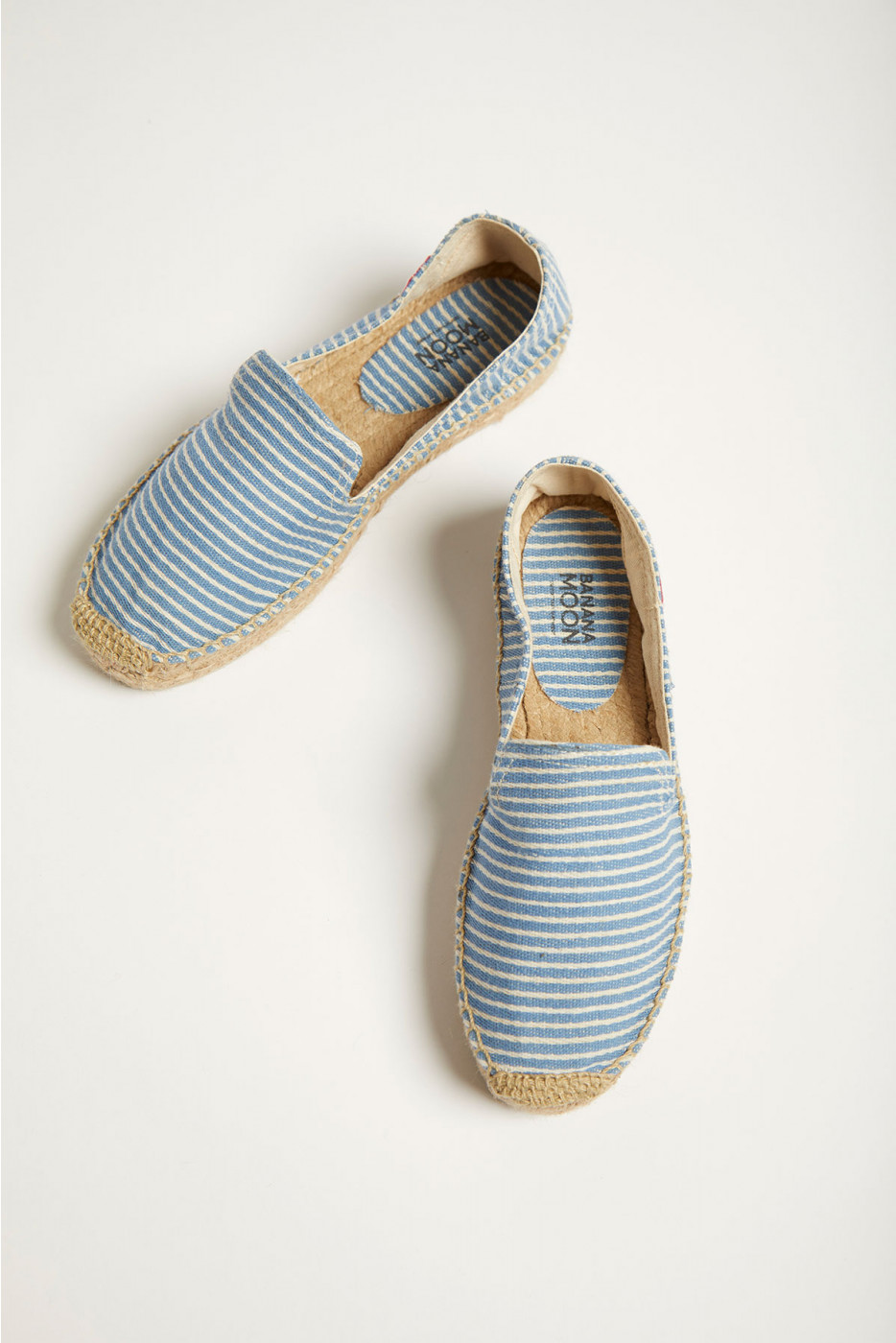 Women's striped blue wedge espadrilles | VERAO TYLANE | Banana Moon®