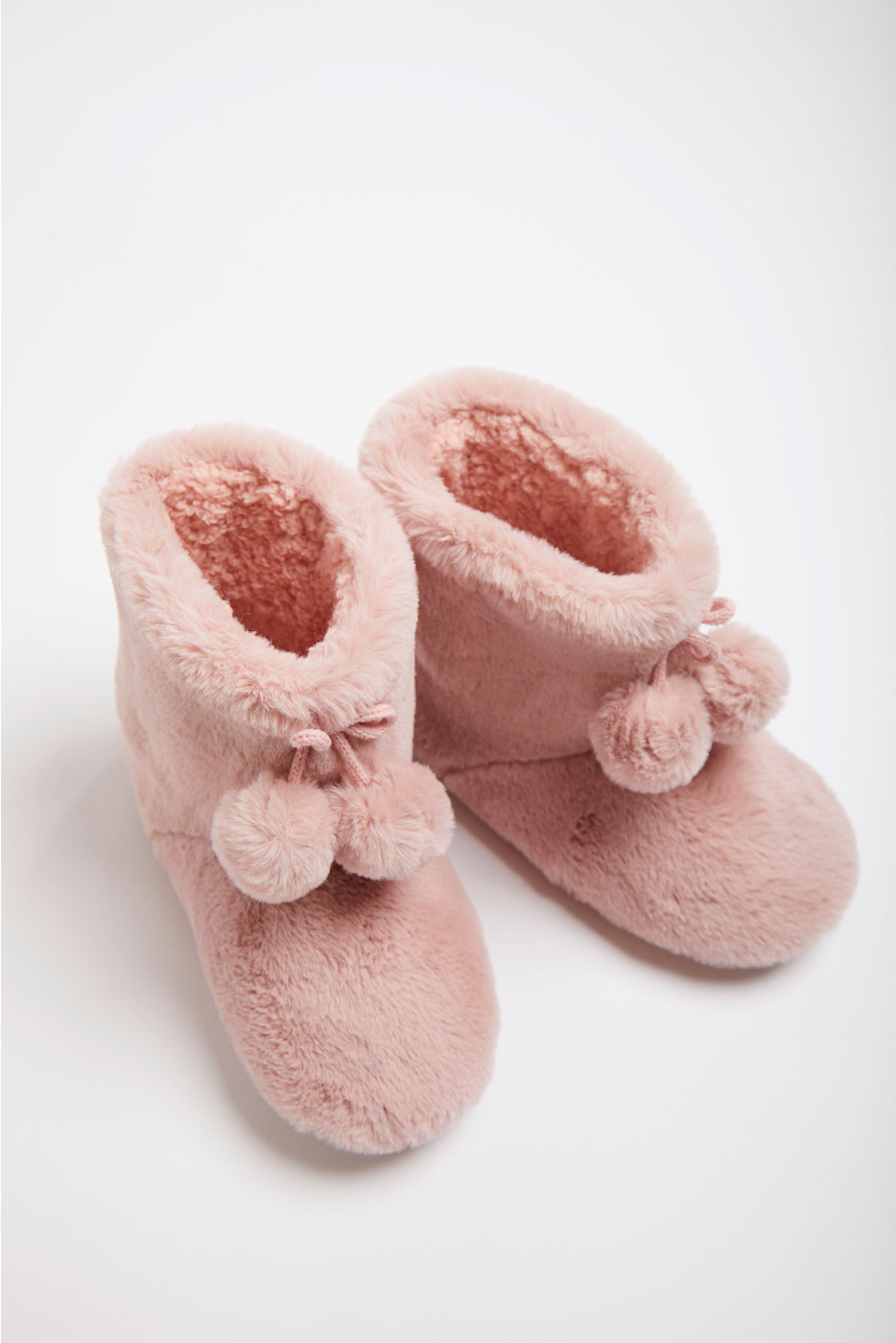 Women's pink faux fur bootie slippers, VASTI MUPPET