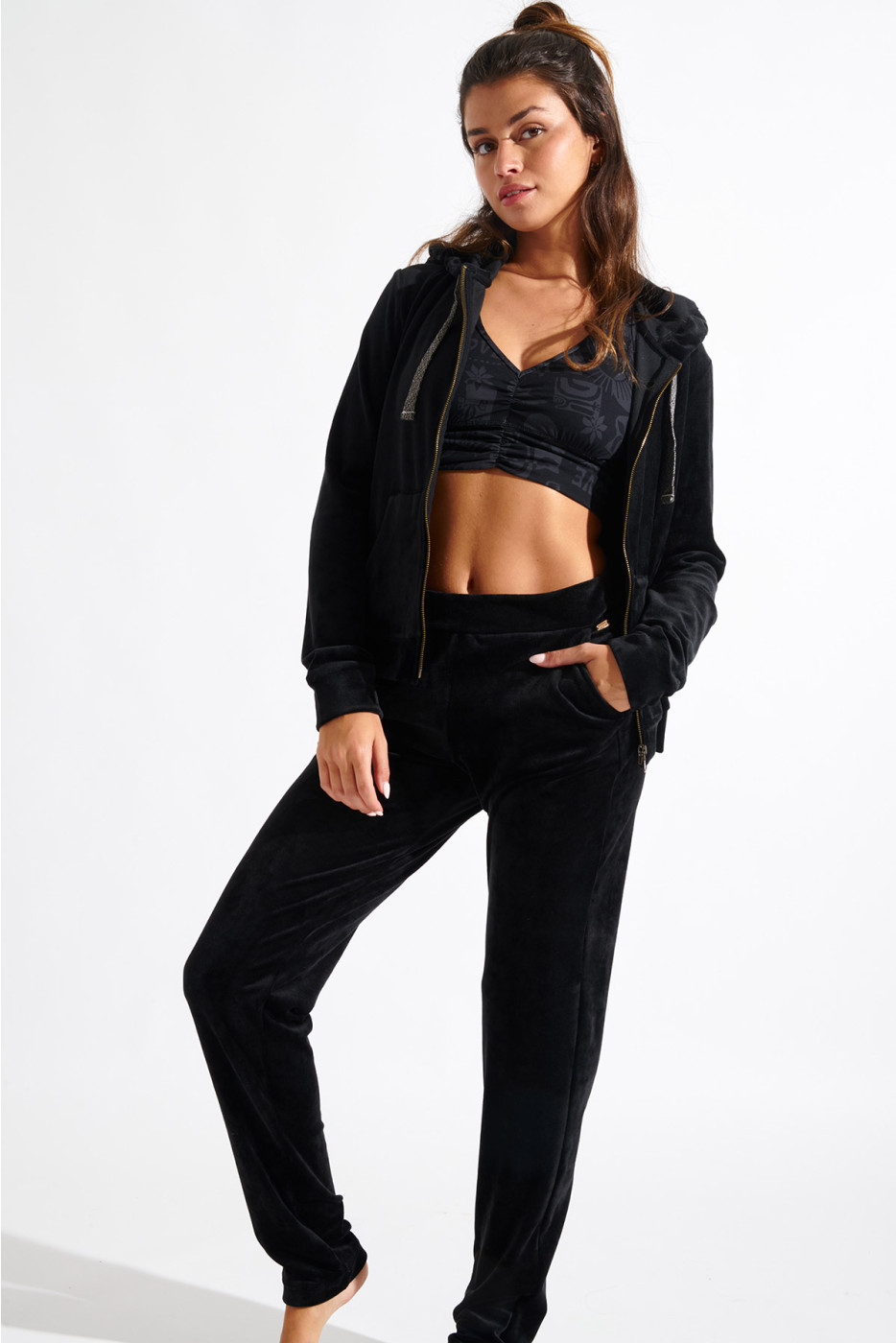 KEENAN SEALAKE black velvet trousers