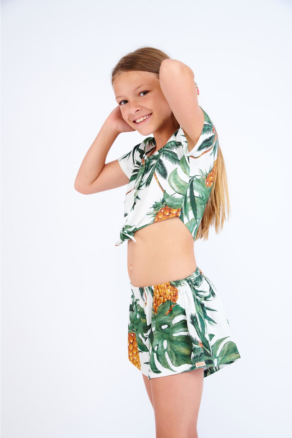 M Loulou Palmsp children's off-white shorts | Banana Moon®