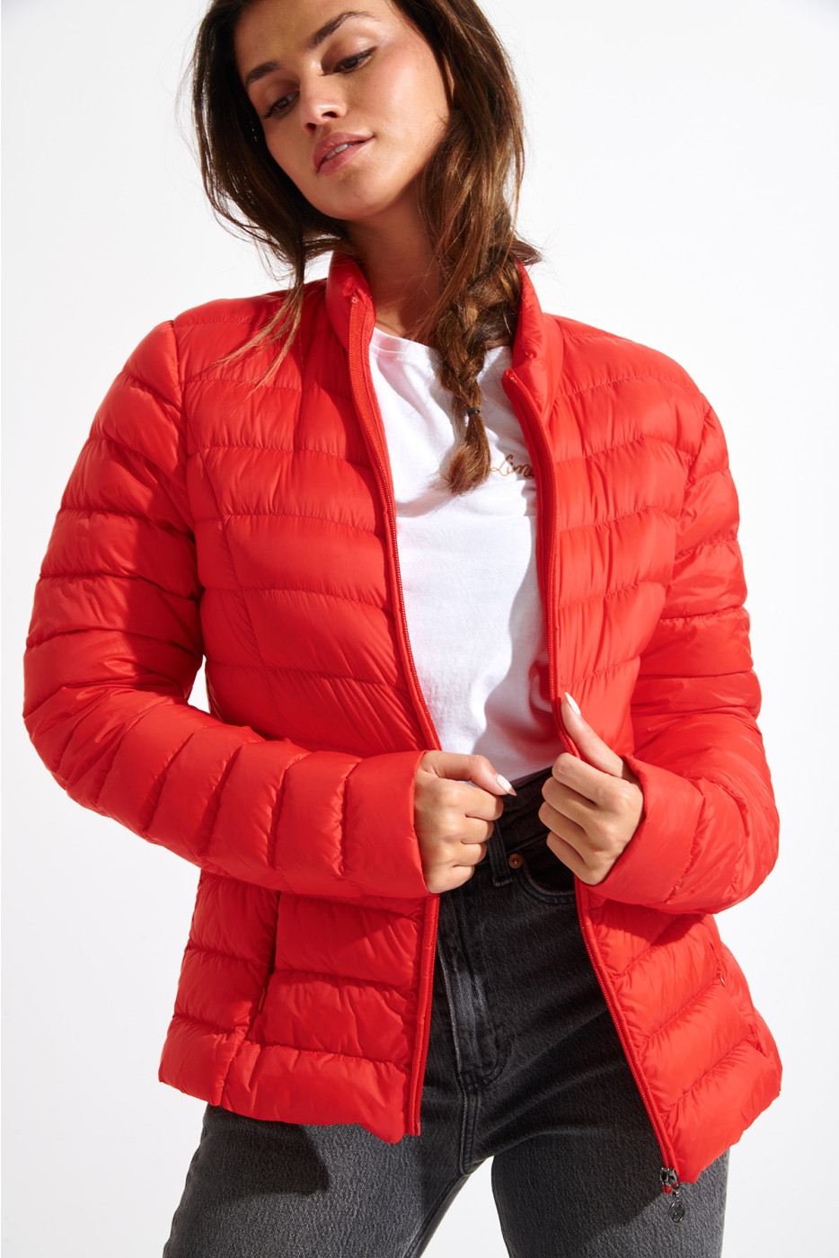 CAMROSE DURHAM red padded jacket