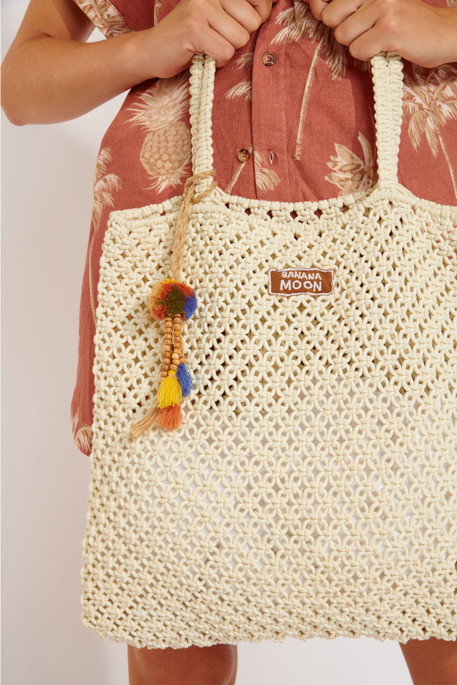 Mendes Acara ecru crochet bag | Banana Moon®