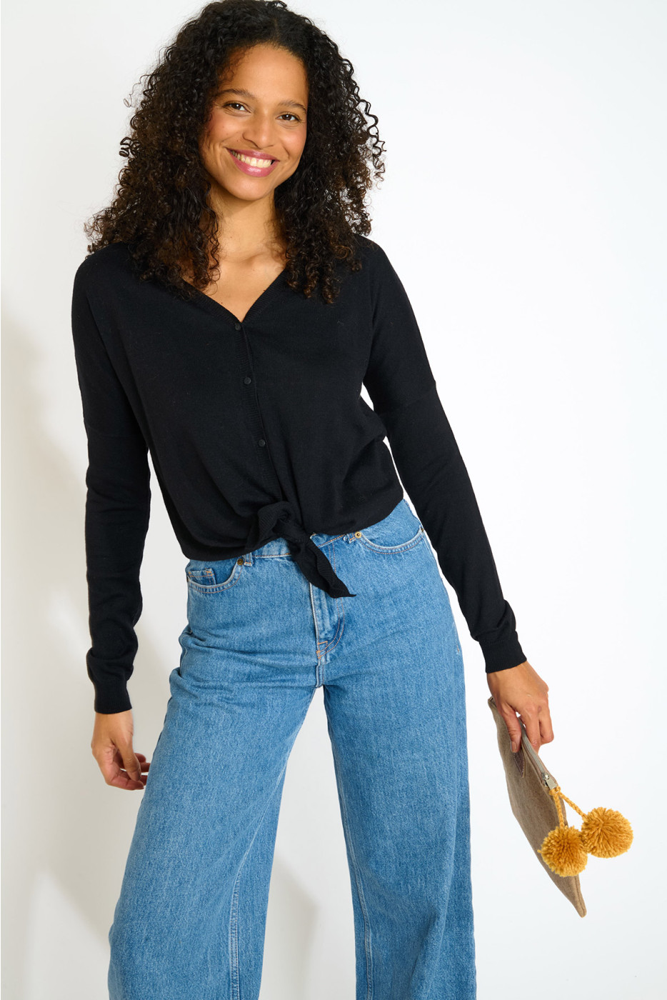 LOUIE WICKLOW black long sleeve top