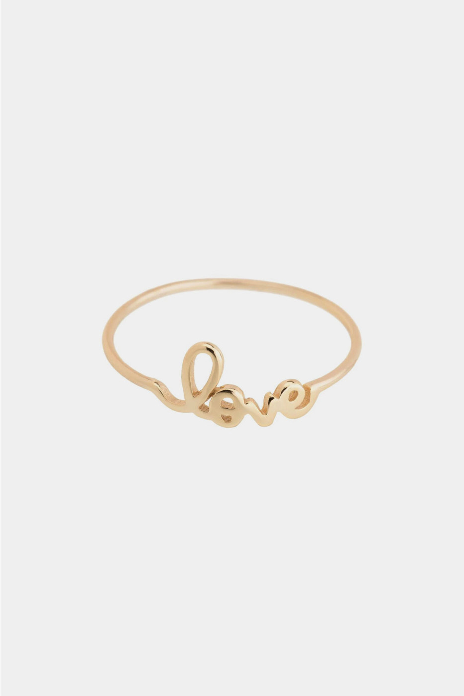 gold plated love ring