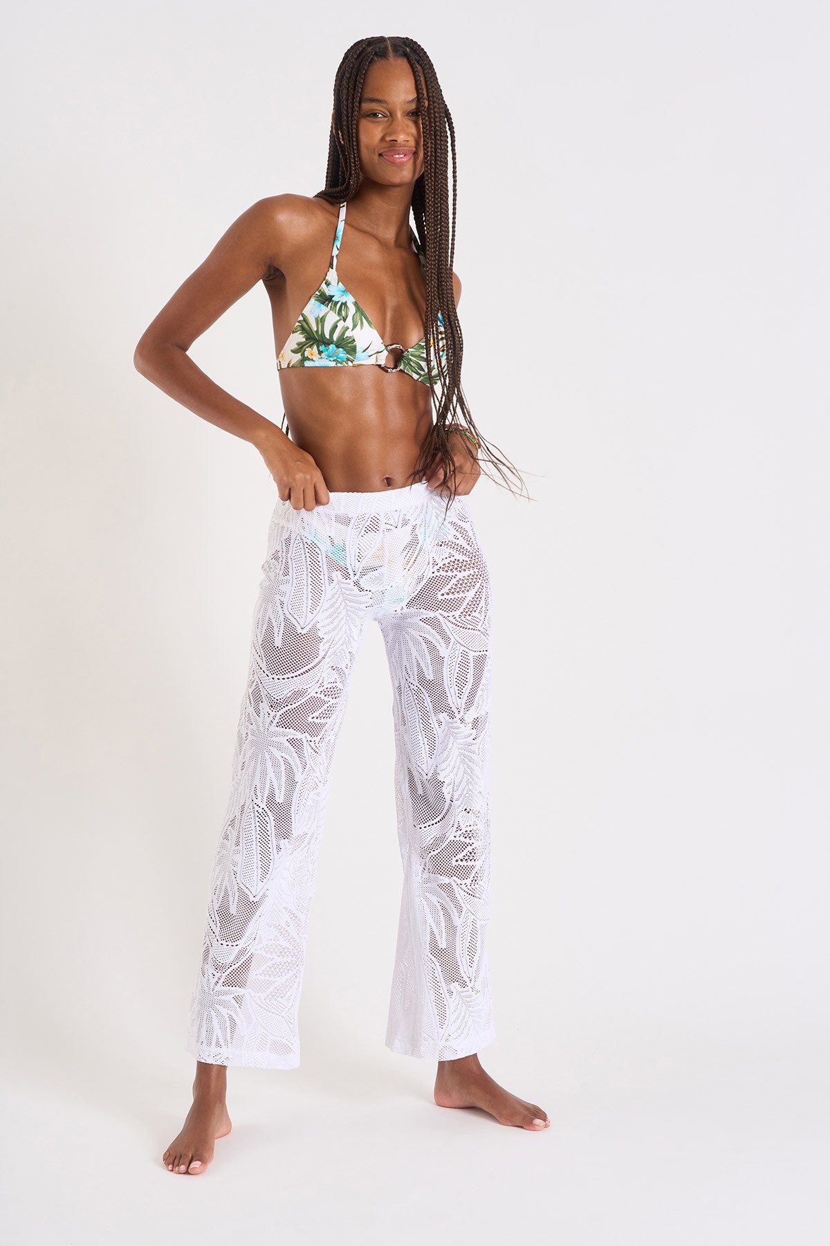 Mirage White Lace Pants – Beginning Boutique
