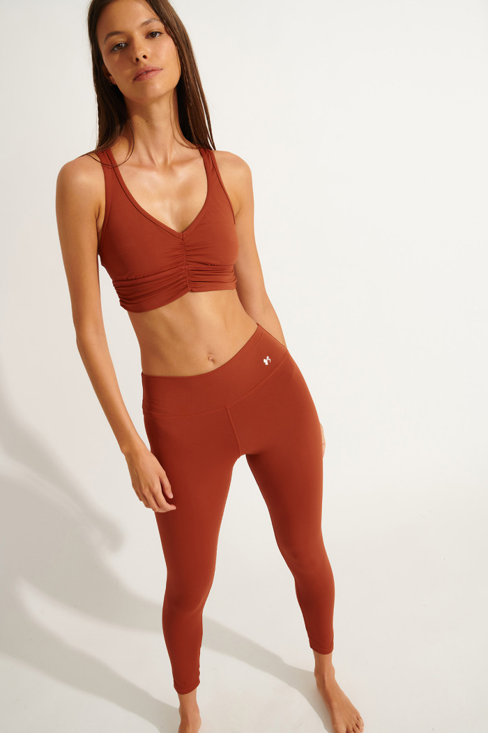 EAGLE WELLNESS brown sport leggings