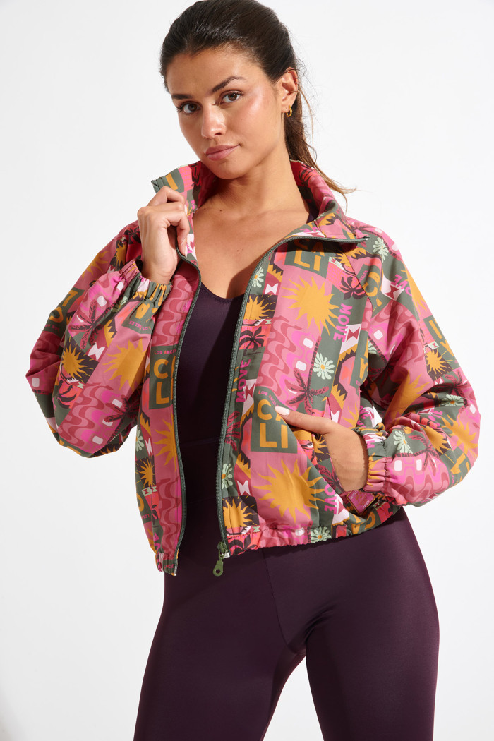 Chaqueta cortavientos caqui WELLRAIN VALLEY