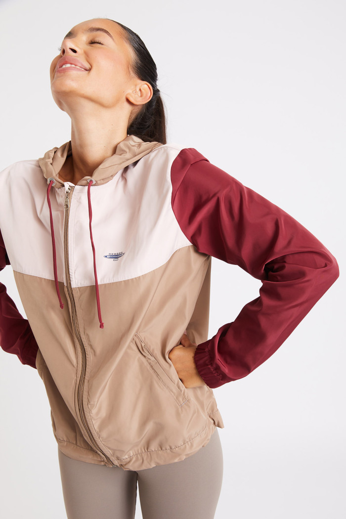 Skip Zooming women's beige windproof running jacket