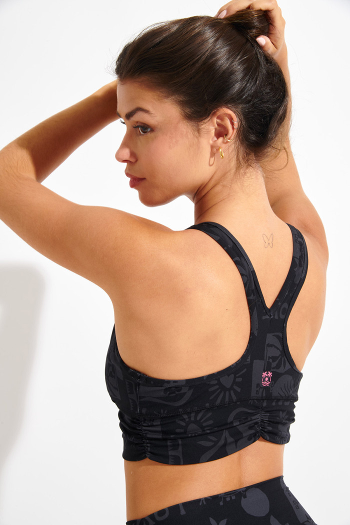 WELLZEN FLOW black sports bra