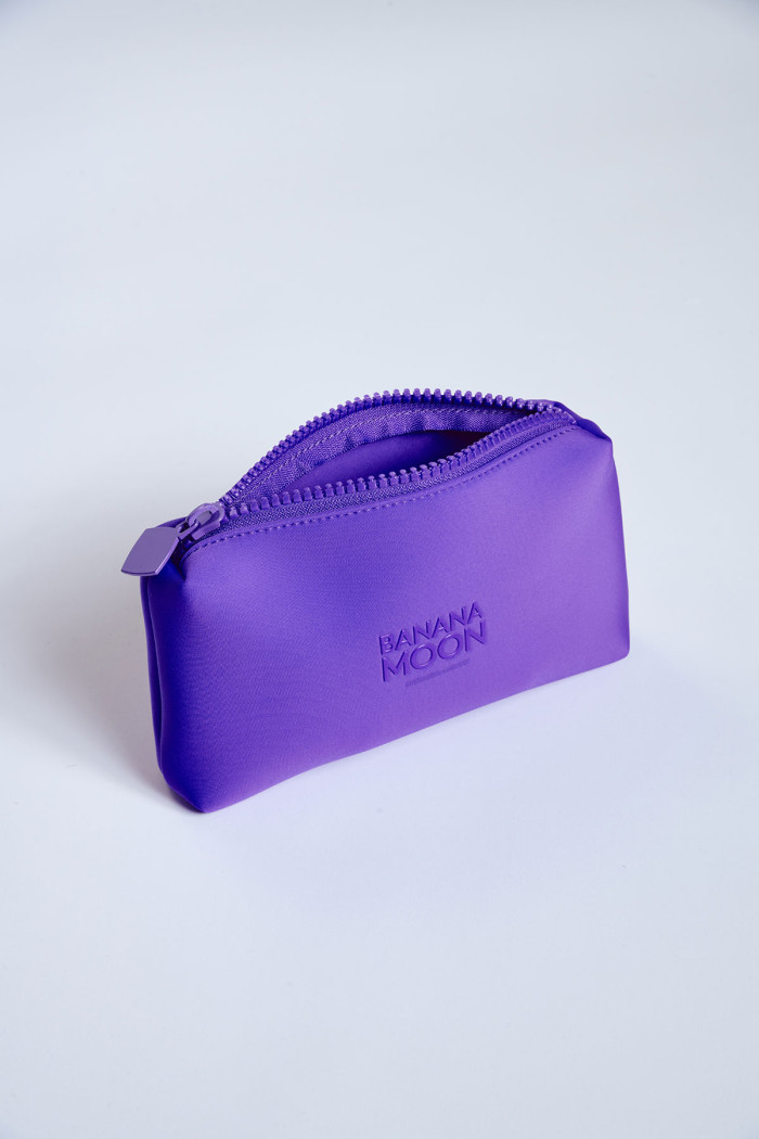 Neon Pouch purple neoprene pouch