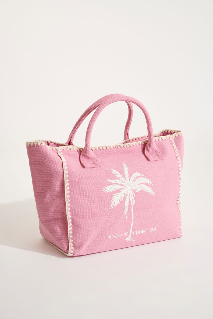 Lohan Seta pink beach bag