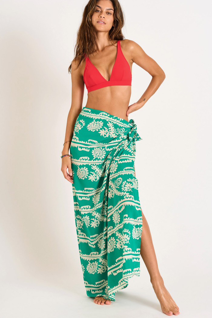 PACO SARONG green tie-around sarong