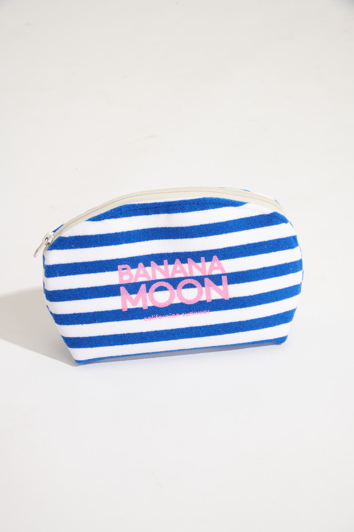 GRAPHITE SUNRAMA striped clutch bag