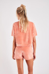 Chloe Sealake orange velour top