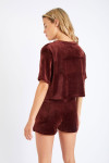 Chloe Sealake brown velour top