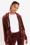 Fresco Sealake brown velour track jacket