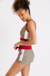 Short de sport femme taupe Maga Sprint