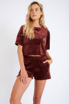 Short femme en velours marron Scotty Sealake