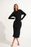 Robe longue noire ANGELA GINGER