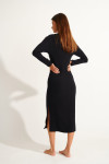 Robe longue noire ANGELA GINGER