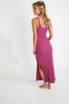 Robe longue violette AMIVA GOLDENRIB