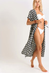 ELVIE SARONG long black kimono