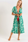 Lange kimono groen ELVIE SARONG