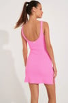 JULLY SCRUNCHY pink dress