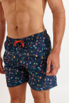 Men's MANLY KURUMBA blue print swim shorts