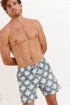 Men's MANLY SUNNYBAY khaki palm print swim shorts