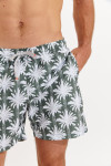 Men's MANLY SUNNYBAY khaki palm print swim shorts