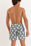 Men's MANLY SUNNYBAY khaki palm print swim shorts