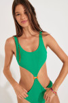 ROLLING SCRUNCHYMIX green one-piece swimsuit