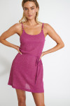 Robe de plage violette TAHUA GOLDENRIB