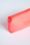 Minibolso de mano de neopreno color coral Neon Pouch