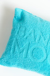 Coussin de plage turquoise Pop Pillowan