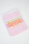 MANI MARBELLA orange striped beach towel