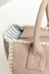 SETA CARLINA beige tote bag