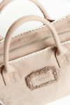 SETA CARLINA beige tote bag