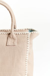 SETA CARLINA beige tote bag