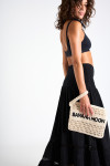 Ecru Woven Clutch ARLETO RIOOSO