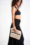 Ecru Woven Clutch ARLETO RIOOSO