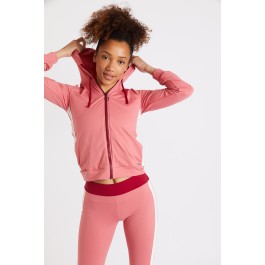 Chicago Sprint pink hooded track jacket | Banana Moon®