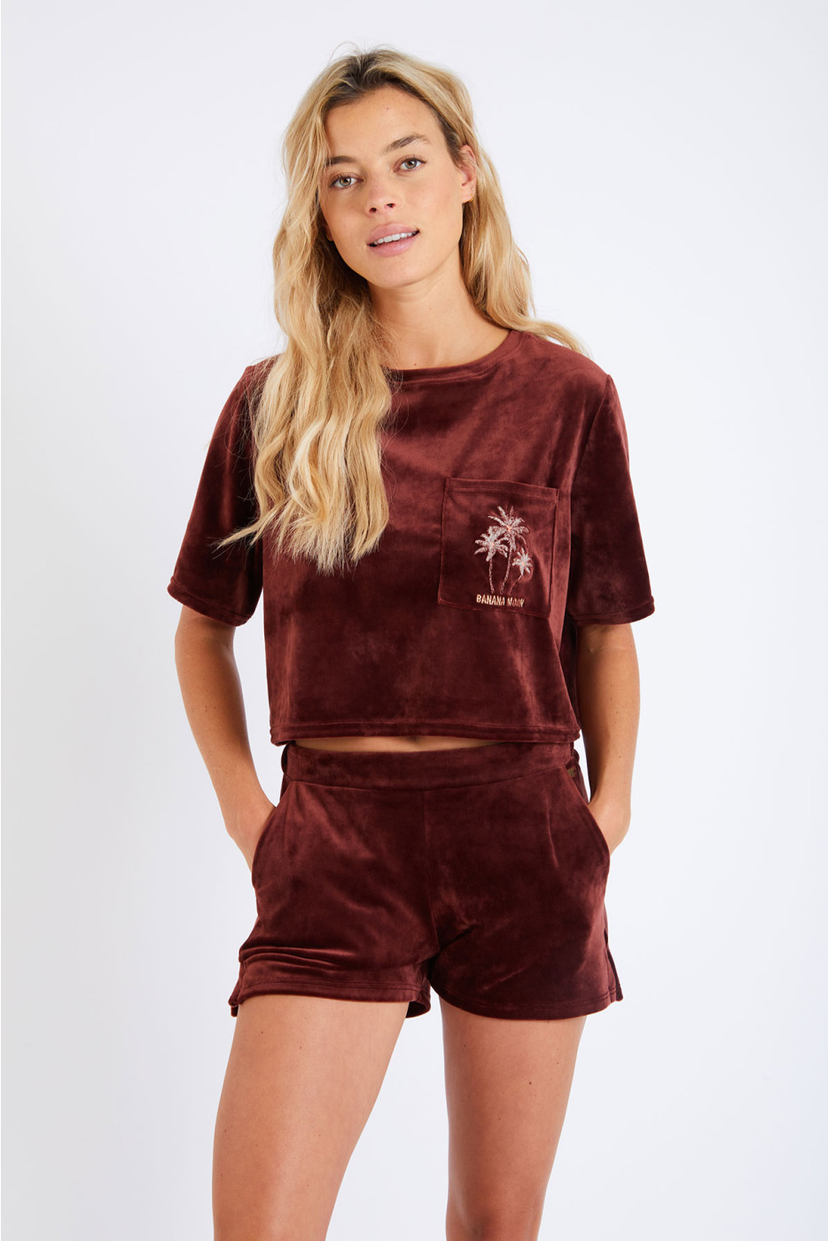 Short femme en velours marron Scotty Sealake